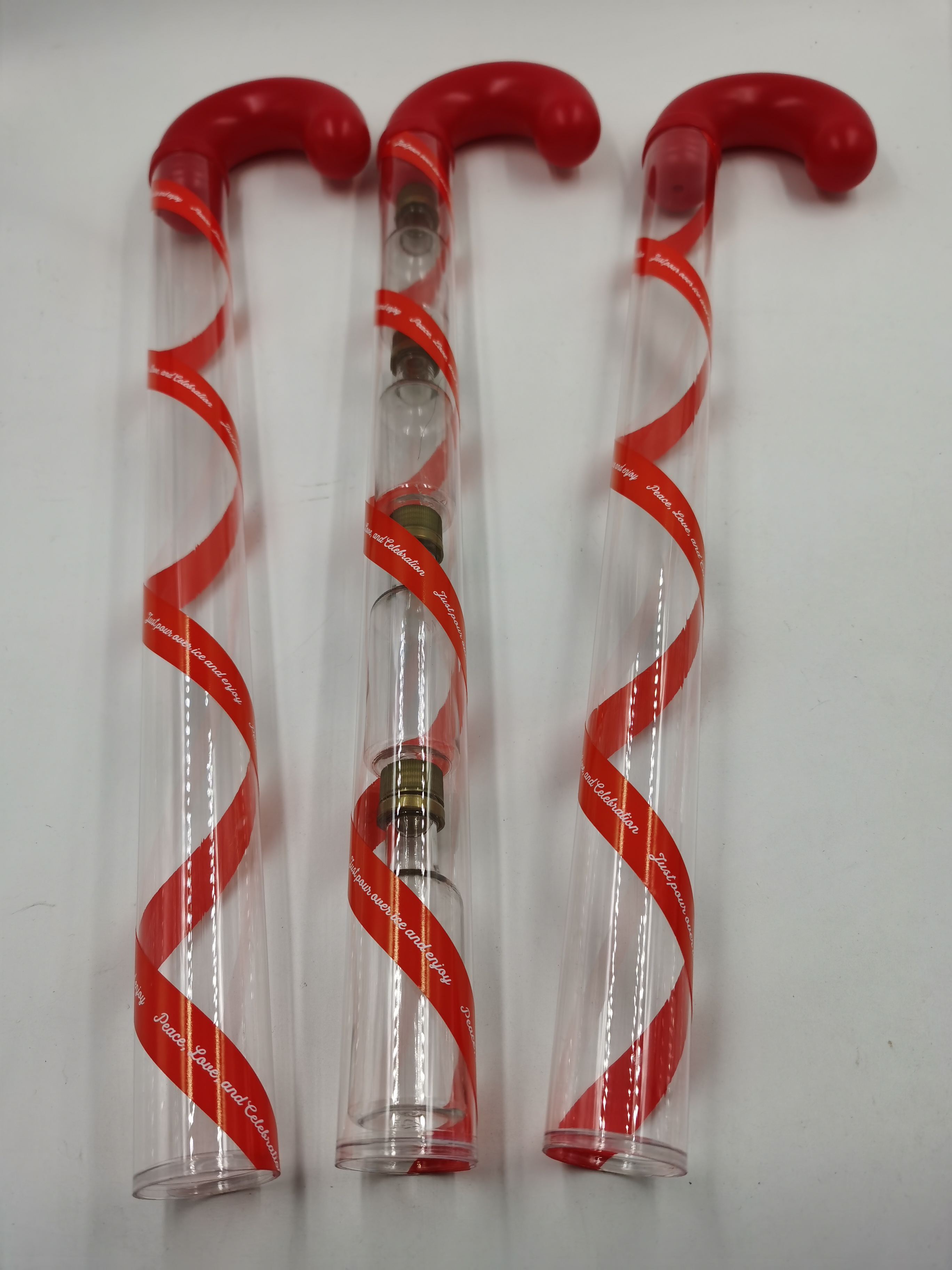clear plastic candy cane tubes,candy cane tube,clear cane tubes